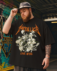 Metallica Herren-T-Shirt mit kurzen Ärmeln, Übergröße