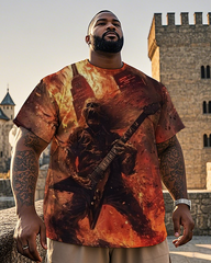 T-shirt à manches courtes pour homme Rock 'n' Roll Death