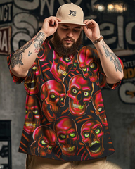 Red Skull Men's Plus Size Short Sleeve T-Shirt