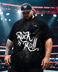 Rock and Rall Herren-T-Shirt mit kurzen Ärmeln, Übergröße