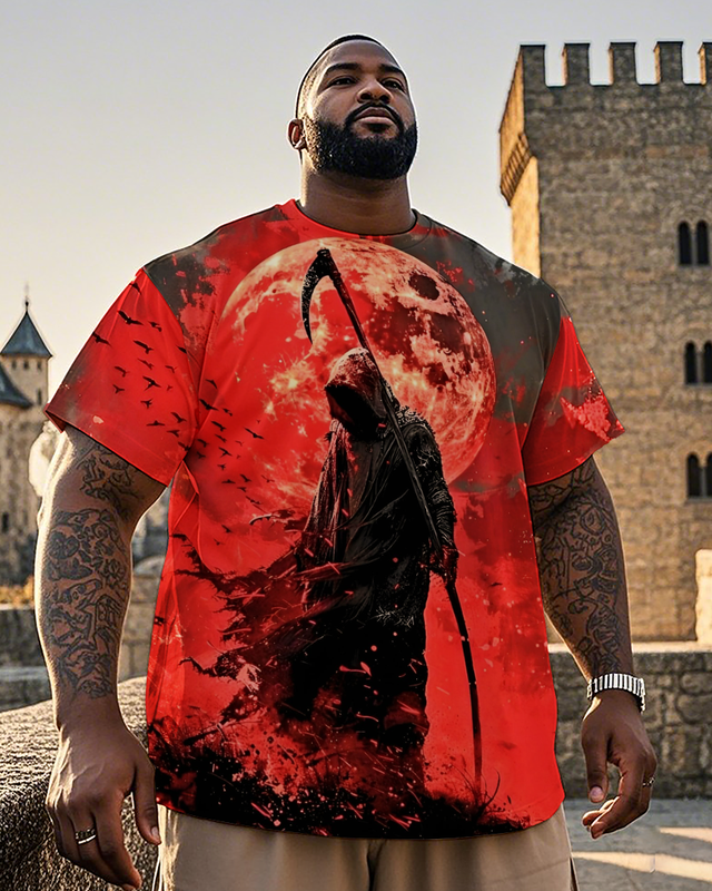 Scythe of Death Men's Plus Size Short Sleeve T-Shirt